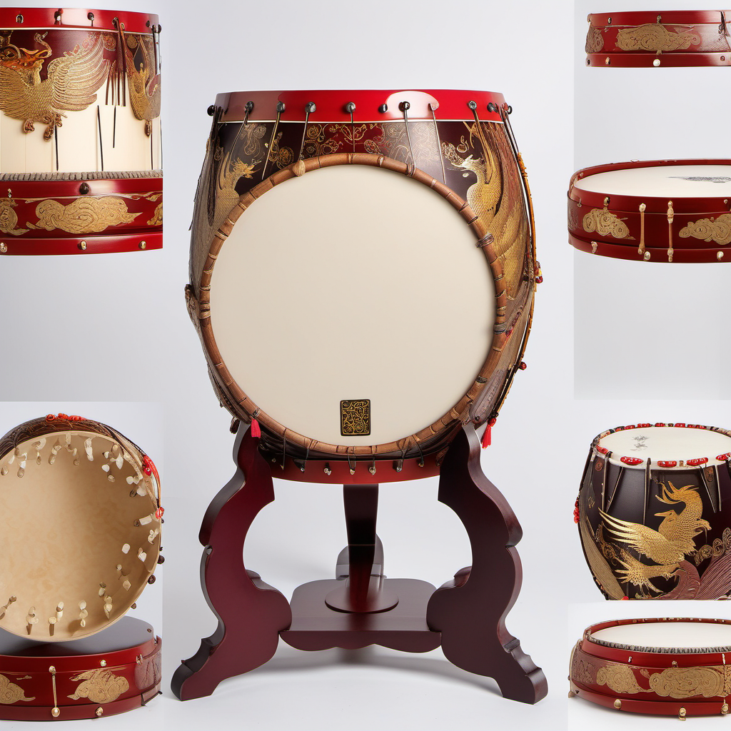 Custom Chinese drums being crafted in Matun Village