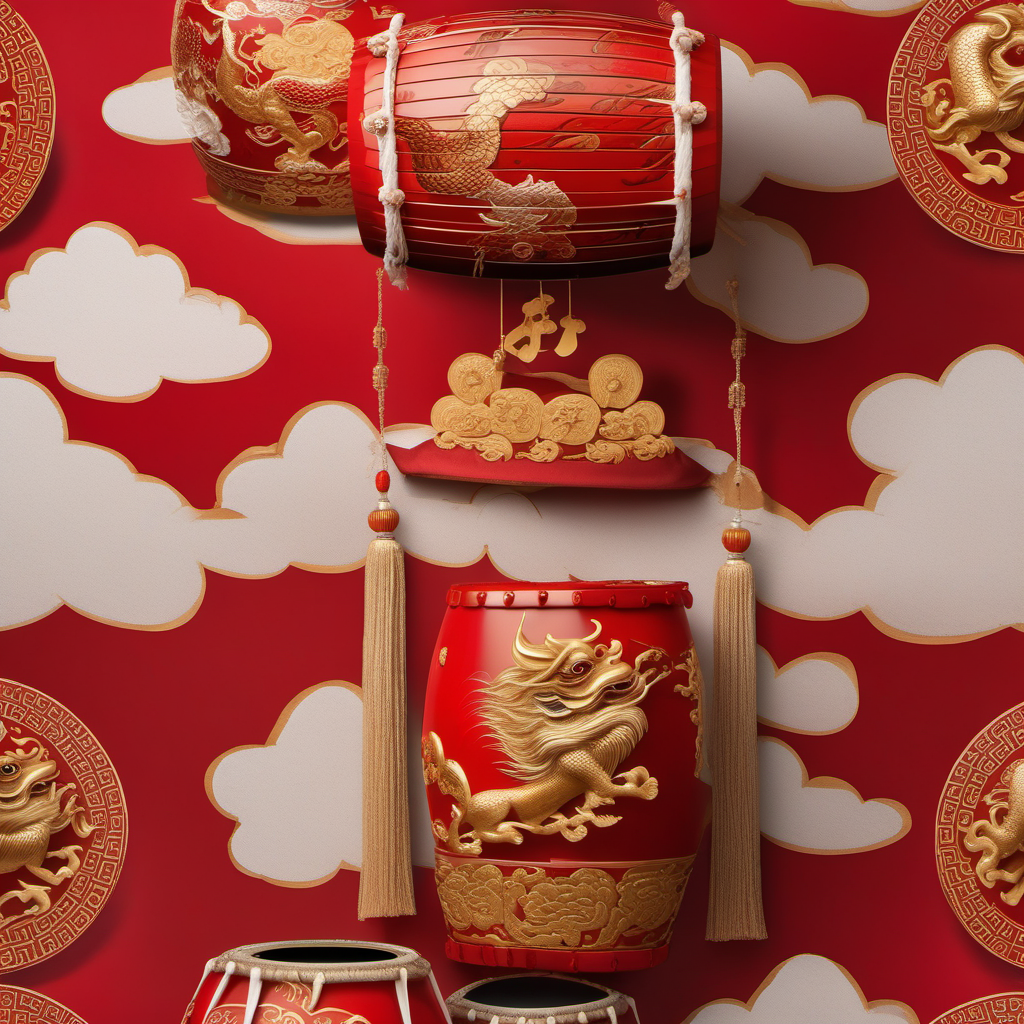 Lion Dance Drums